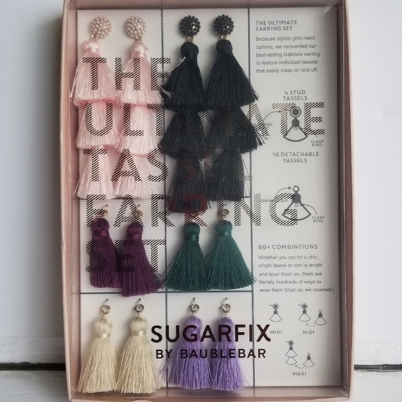 BaubleBar Jewelry - Baublebar Sugarfix Mix and Match Tassel Earrings